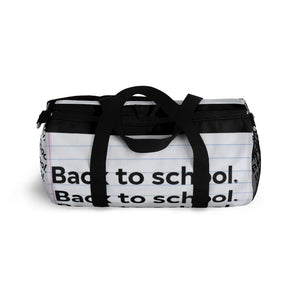 "Back To School" Duffel Bag