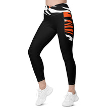 Load image into Gallery viewer, CINCINNATI BENGALS PRINTED Crossover leggings with pockets