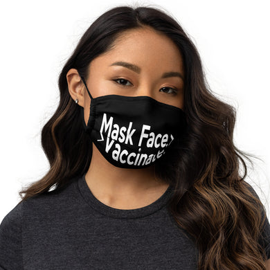 < Mask Face > Vaccinate  Premium face mask (1)