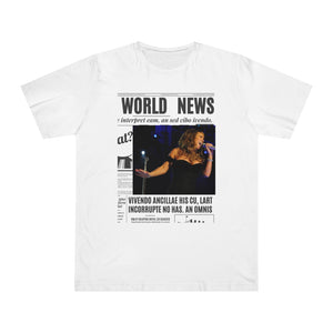World News MARIAH CAREY Unisex Deluxe T-shirt
