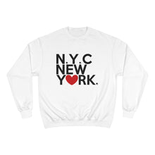 Load image into Gallery viewer, &quot; New York &quot;TeeAllAboutIt x Champion Sweatshirt Inspired by original I Love NY tshirt