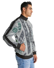 Load image into Gallery viewer, Men&#39;s Stripe-Sleeve Money Track Jacket