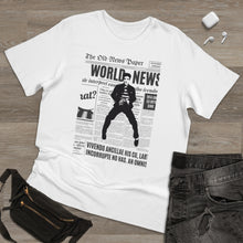 Load image into Gallery viewer, World News ELVIS Unisex Deluxe T-shirt (White w/black)