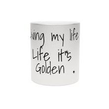 Load image into Gallery viewer, &quot;Living My Life Like It&#39;s Golden&quot; Jill Scott Inspired Metallic Mug (Silver)