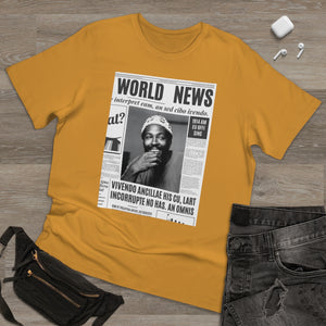 World News MARVIN GAYE (white beanie) Unisex Deluxe T-shirt