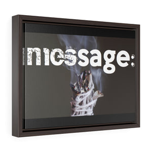 mesSAGE  Horizontal Framed Premium Gallery Wrap Canvas (wall decor)
