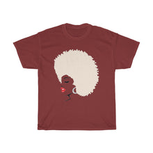 Load image into Gallery viewer, &quot; Melanin Melanie &quot; (red lippie/blonde afro) Unisex Heavy Cotton Tee