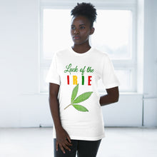 Load image into Gallery viewer, Luck of the Irie Deluxe T-shirt (white)