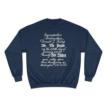 Load image into Gallery viewer, U.S. Constitution Designed Emancipation Trump - Biden TeeAllAboutIt x Champion Sweatshirt