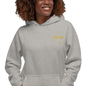 Black Girl Magic (yellow embroidered signature series) Unisex Hoodie