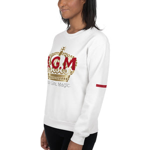 B.G.M (Black Girl Magic / gold crown) Unisex sweatshirt