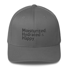 Load image into Gallery viewer, &quot;Moisturized, Hydrated &amp; Happy &quot; structured twill cap