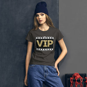 " VIP " (film strip) Women's short sleeve tee