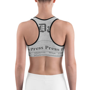 "Press Press Press Press Press" Cardi B inspired Sports bra