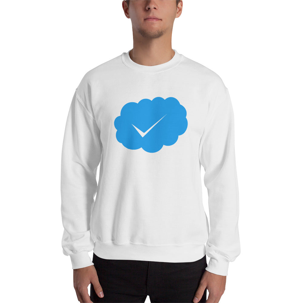 Social Media Inspired Sweatshirt - The perfect way to validate and verify yourself...
