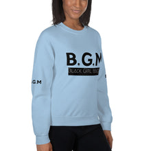 Load image into Gallery viewer, B.G.M Black Girl Magic (black band) Unisex Sweatshirt