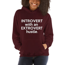 Load image into Gallery viewer, &quot; Introvert with an Extrovert Hustle&quot; Hooded Sweatshirt