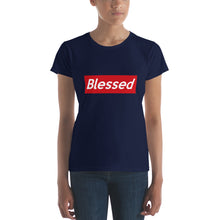 Load image into Gallery viewer, &quot; Blessed&quot; Women&#39;s short sleeve tee