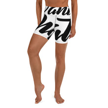 Load image into Gallery viewer, &quot;PANTS FOR WHAT&quot; (white) women&#39;s Yoga/Biker Shorts