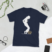 Load image into Gallery viewer, Michael Jackson White Silhouette Crown Down short-sleeve unisex tee