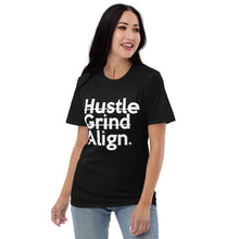 Load image into Gallery viewer, Hustle Grind Align Unisex Anvil 980 T-Shirt inspired by Q-Tip the Abstract