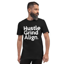Load image into Gallery viewer, Hustle Grind Align Unisex Anvil 980 T-Shirt inspired by Q-Tip the Abstract