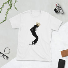 Load image into Gallery viewer, Michael Jackson Blach Silhouette Crown on Head Short-Sleeve Unisex tee