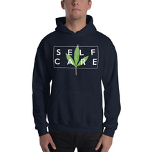 Load image into Gallery viewer, &quot; Self Care &quot; ( cannabis / white ) Hooded Sweatshirt