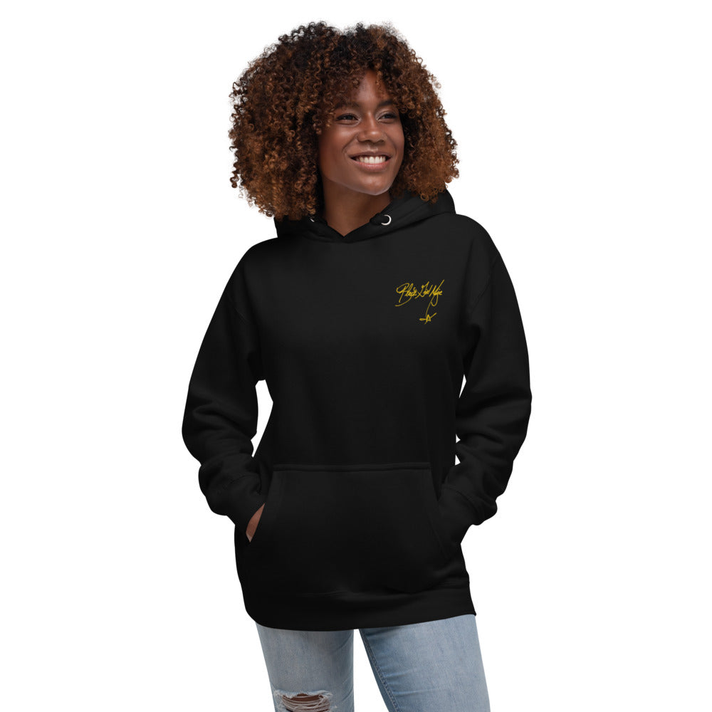 Black Girl Magic (yellow embroidered signature series) Unisex Hoodie