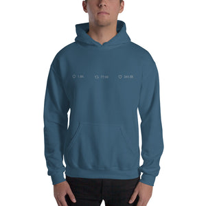 Twitter inspired " Comment RT Like " Hooded Sweatshirt