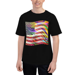 Vertigo™ (American Flag) Men's Short-Sleeve (Champion ™) T-Shirt