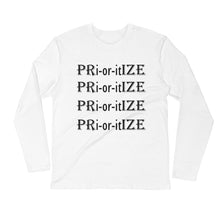 Load image into Gallery viewer, Prioritize for the Prize - Long Sleeve Fitted Crew