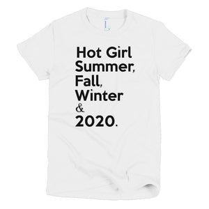 Meg The Stallion inspired " Hot Girl Summer, Fall Winter & 2020. " short sleeve women's tee