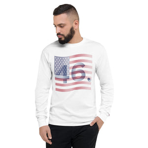 "46"th PRESIDENT OF THE UNITED STATES TeeAllAboutIt x Champion Men's Long Sleeve Shirt