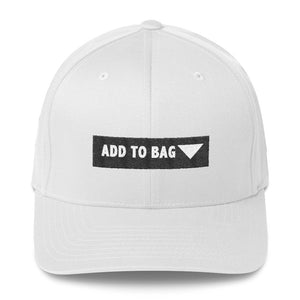 " Add to Bag " (shopping cart button) Structured Twill Cap