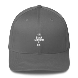 For the proud, ennobled black girl in you: " BLACK SUPREME A SIS " Structured Twill Cap