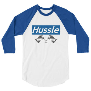 " Hussle" 3/4 sleeve raglan shirt 🌠