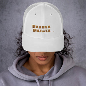 " Hakuna Matata " (Lion King inspired) trucker cap