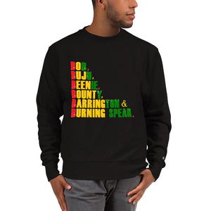 " Bob Buju Bounty Beenie Barrington Burning Spear " Men's (Champion™) Sweatshirt