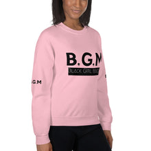 Load image into Gallery viewer, B.G.M Black Girl Magic (black band) Unisex Sweatshirt