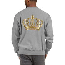 Load image into Gallery viewer, Michael Jackson White Silhouette No Crown Front Crown on back Champion™ Sweatshirt