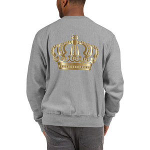 Michael Jackson White Silhouette No Crown Front Crown on back Champion™ Sweatshirt