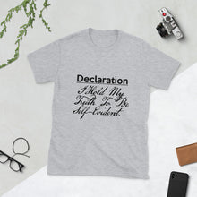 Load image into Gallery viewer, Constitution/Declaration (Self-Evident Truth) short-sleeve unisex tee