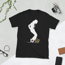 Load image into Gallery viewer, Michael Jackson White Silhouette Crown Down short-sleeve unisex tee