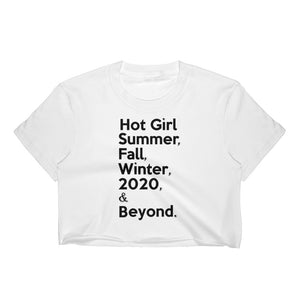 Meg The Stallion inspired " Hot Girl Summer, Fall, Winter, 2020 & Beyond. " Women's Crop Top