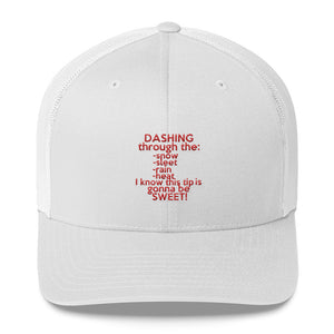 Dasher hat Dasher cap Dashing Through the Snow Red Hat