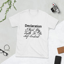 Load image into Gallery viewer, Constitution/Declaration (Self-Evident Truth) short-sleeve unisex tee