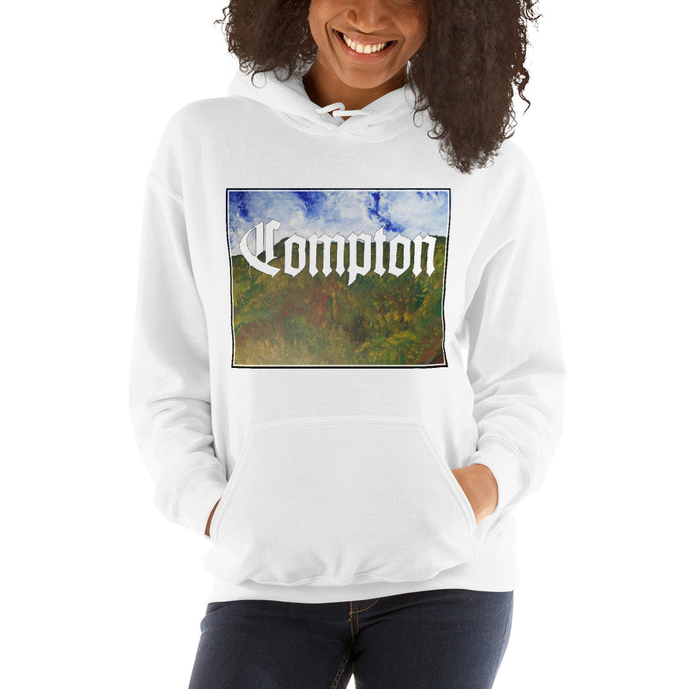 Compton ' Hollywood sign' Hooded Unisex Sweatshirt