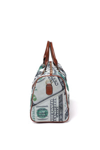 " Money Bags " travel / hand / carry on bag (w/removable shoulder strap)