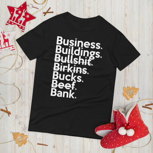 Business Over Bullsh*t (Unisex Anvil 980) Short-Sleeve T-Shirt
